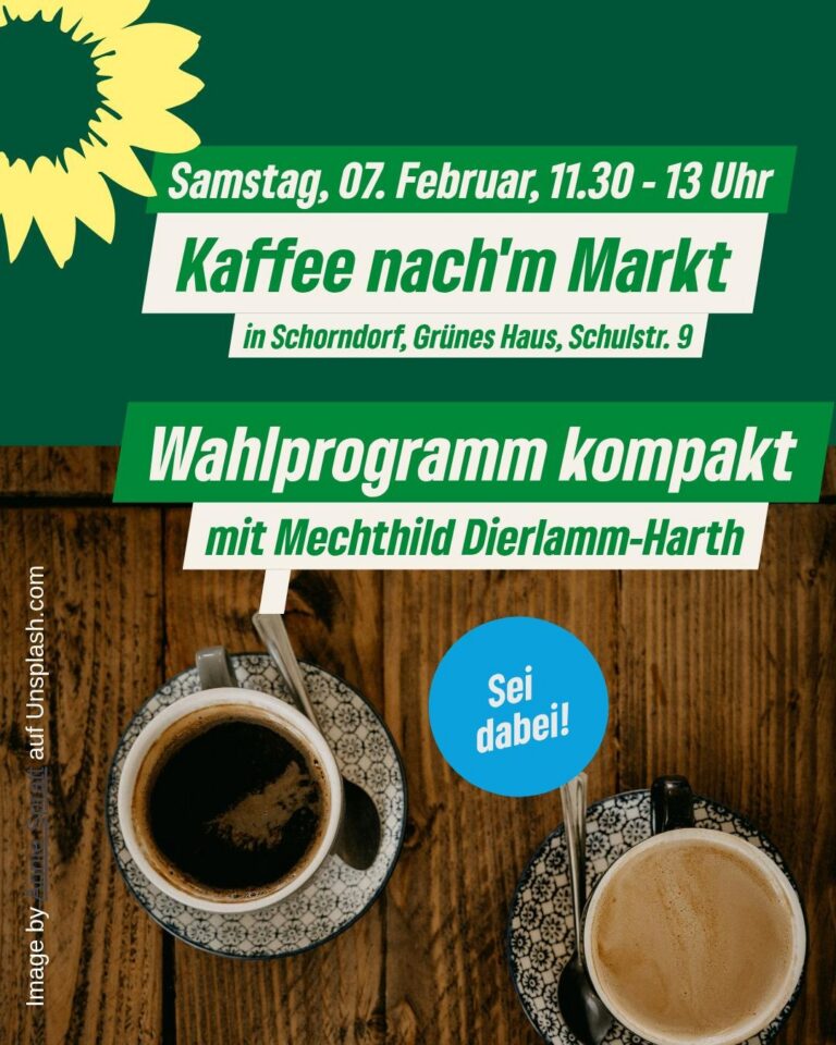 2. Kaffee nach’m Markt – Wahlprogramm kompakt